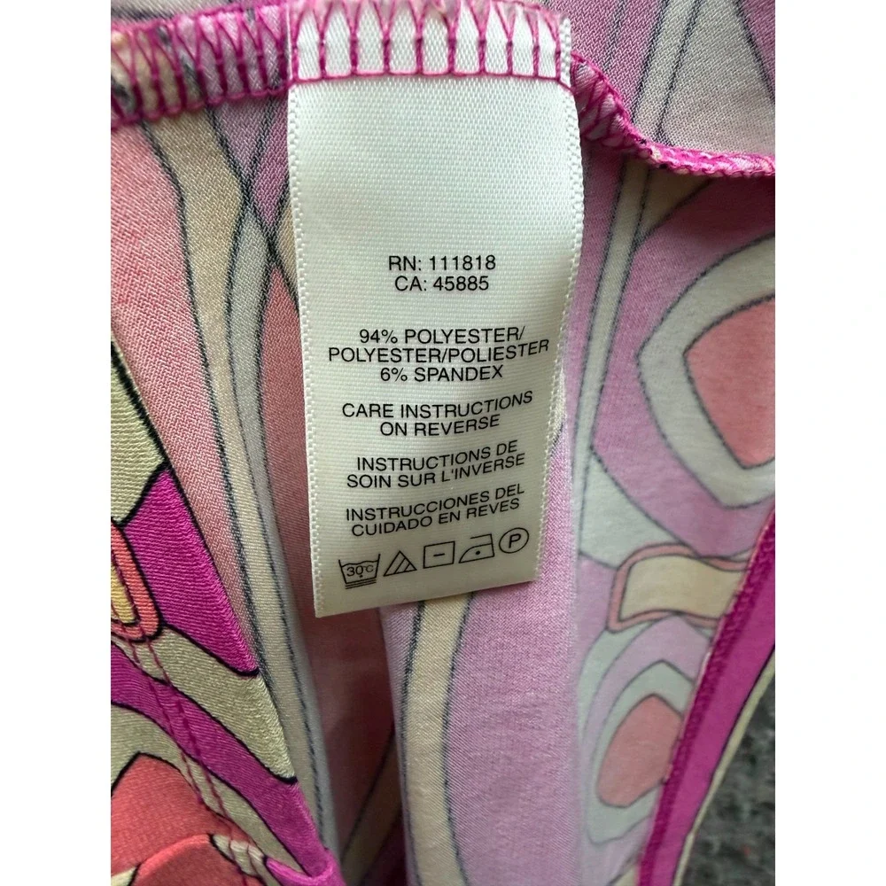 Michael Kors Abstract Print Jersey Cap Sleeve Shift Dress Multicolor Size S